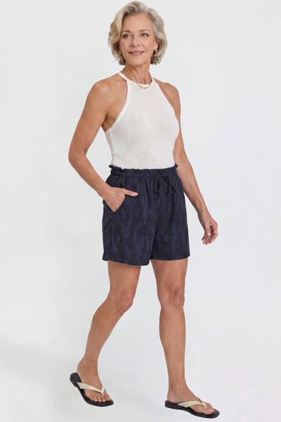 Resort Wear Shorts with Pockets in Black