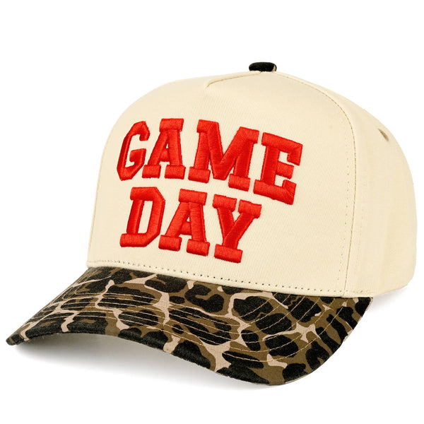 Game Day Embroidered Cotton Baseball Cap