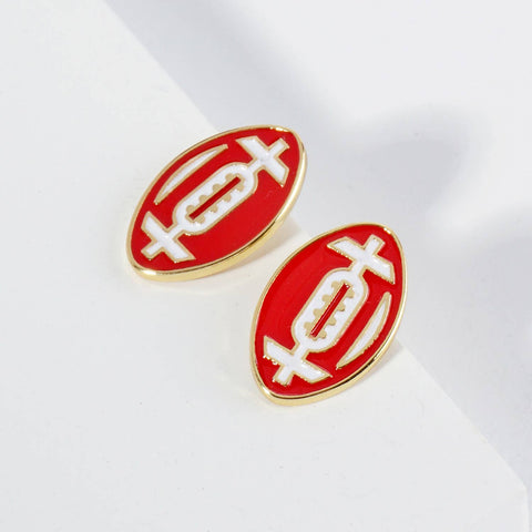 Football Game Day Stud Earrings
