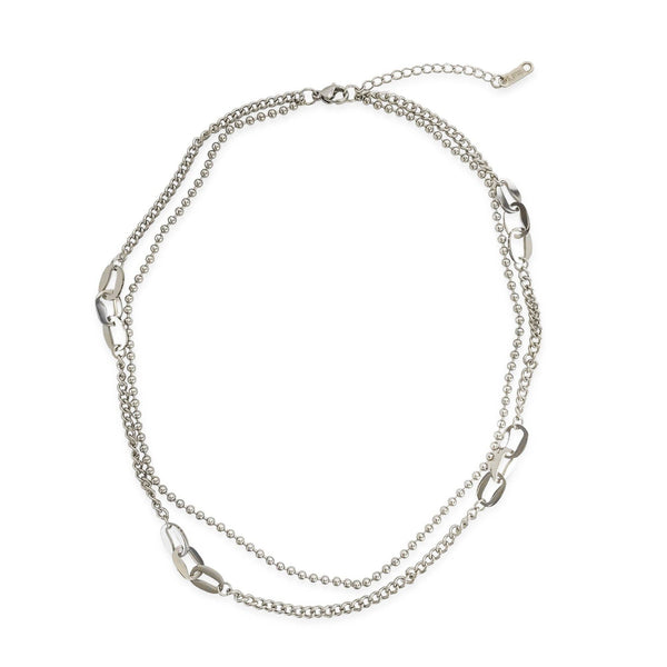 Water Resistant Necklace Set in Mixed Metal