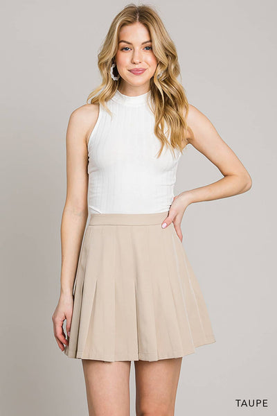 Pleat Detailed Skort