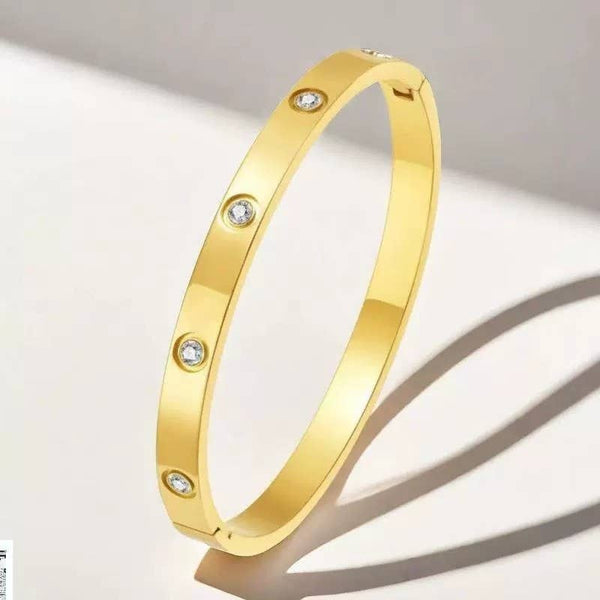 Waterproof Bangle with Rhinestone Detail