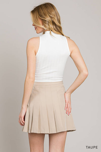 Pleat Detailed Skort