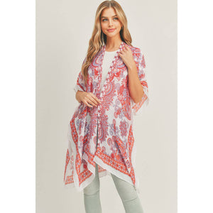 Boho Multi Floral Kimono