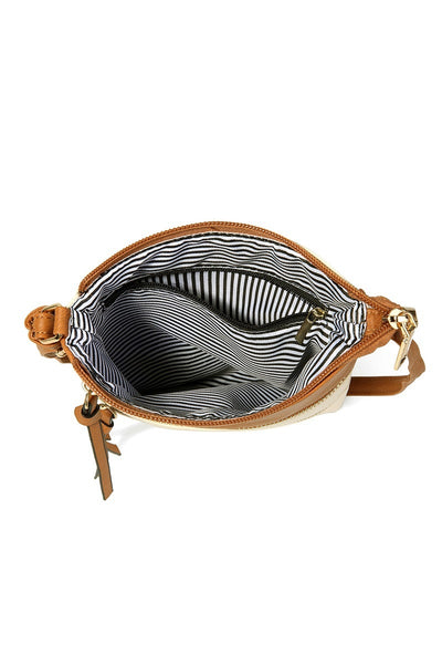 Triple Zipper Crossbody