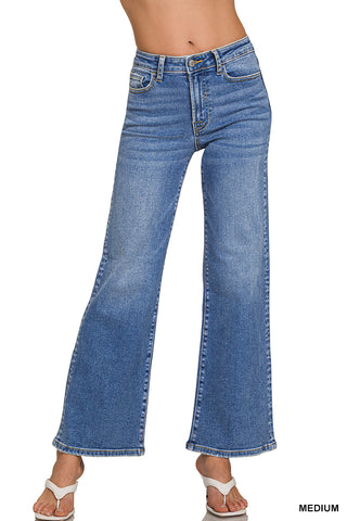 Wide Leg Medium Wash Jean by Zenana