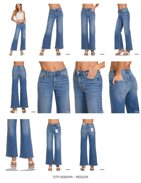 Wide Leg Medium Wash Jean by Zenana