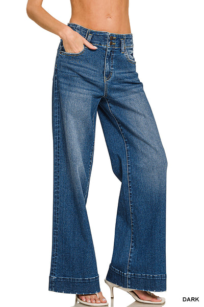 High Rise Wide Leg Trouser Denim