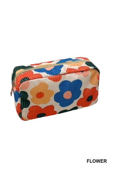 Ribbed Makeup Bag