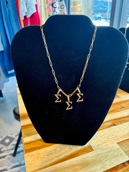 Greek Charm Necklace
