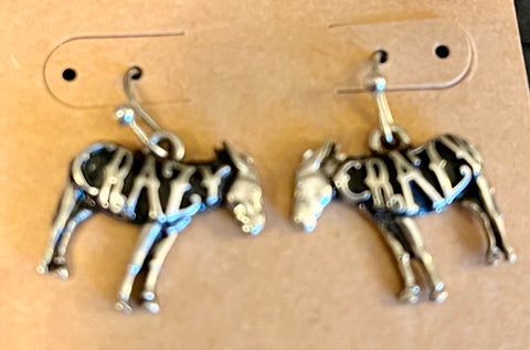 Crazy Donkey Earrings