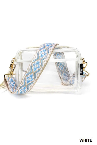 Clear Crossbody with Guitar Strap