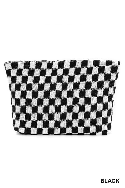 Checkered Skincare Bag