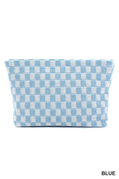 Checkered Skincare Bag