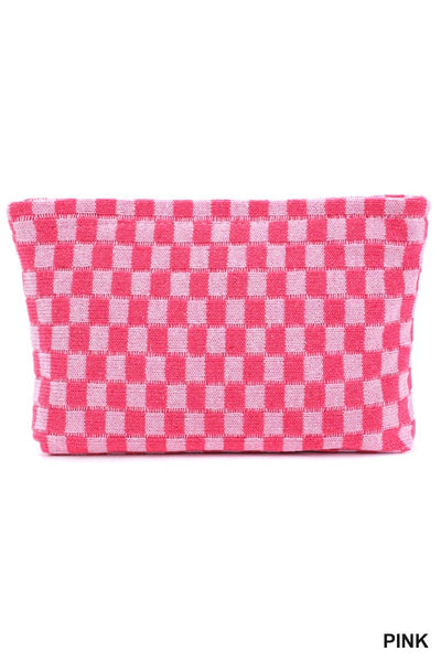 Checkered Skincare Bag