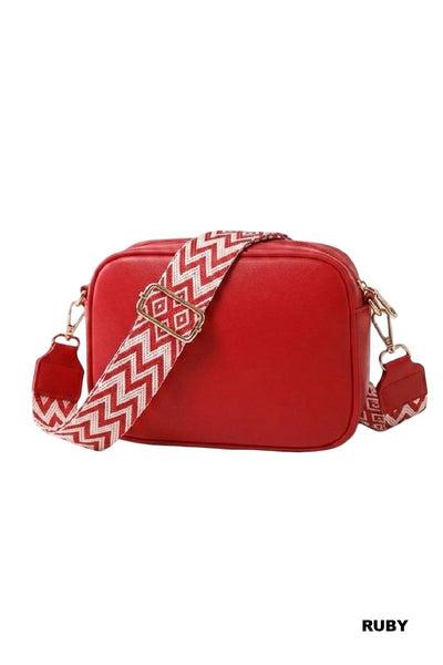 Diamond Quilted Crossbody in Red