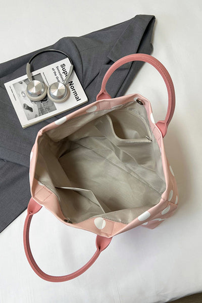 Polka Dot Oxford Tote Bag