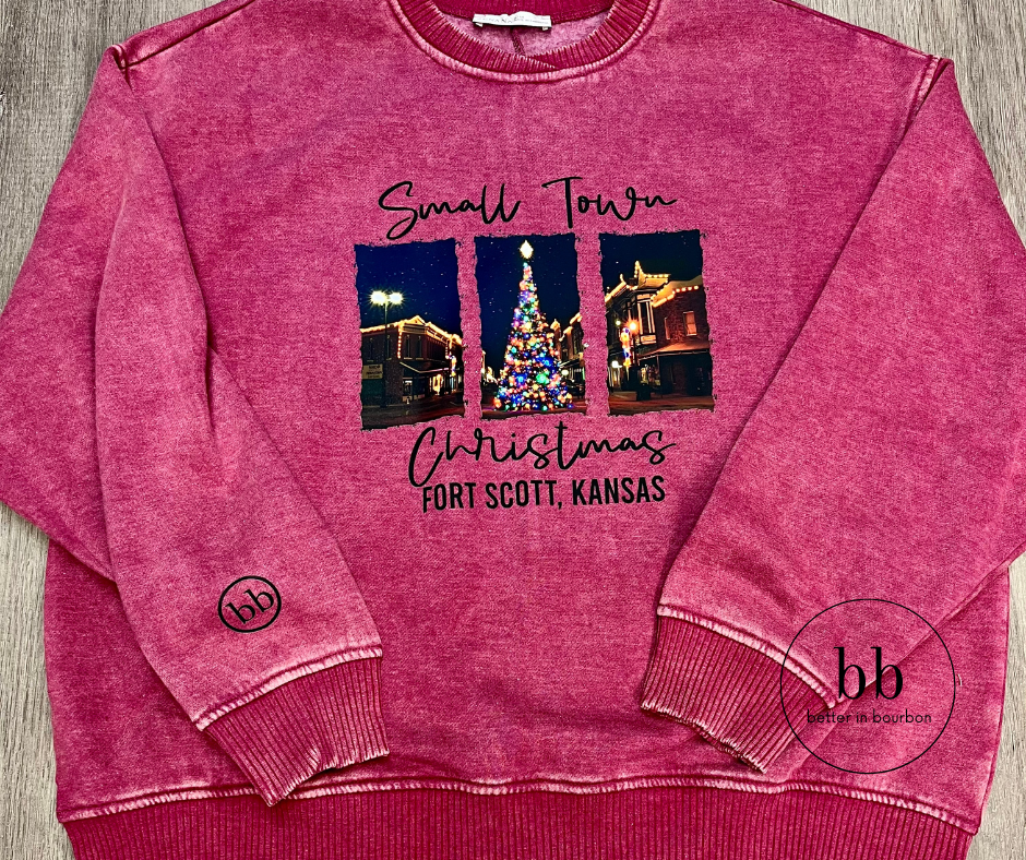 Small Town Christmas in Cabernet/Burgundy