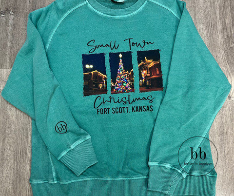 Small Town Christmas in Green