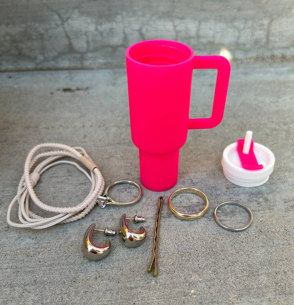 Tumbler Keychain with Removable Lid