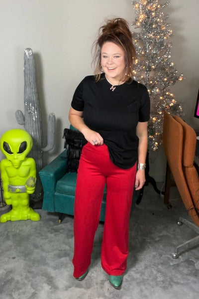 Cowboy Comfort Pants in Red
