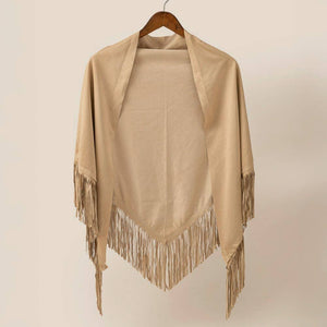 Western Boho Fringe Shawl
