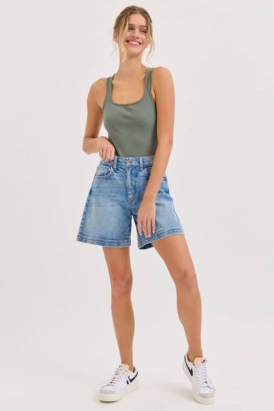 High Rise Midi Shorts by Cello