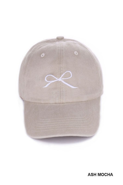 Bow Washed Baseball Hat