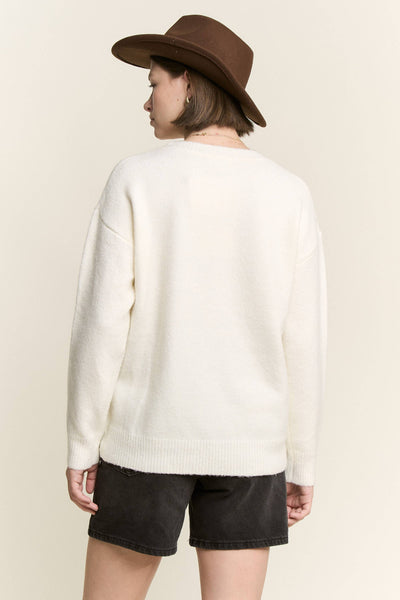Horse Knit Sweater in Ivory