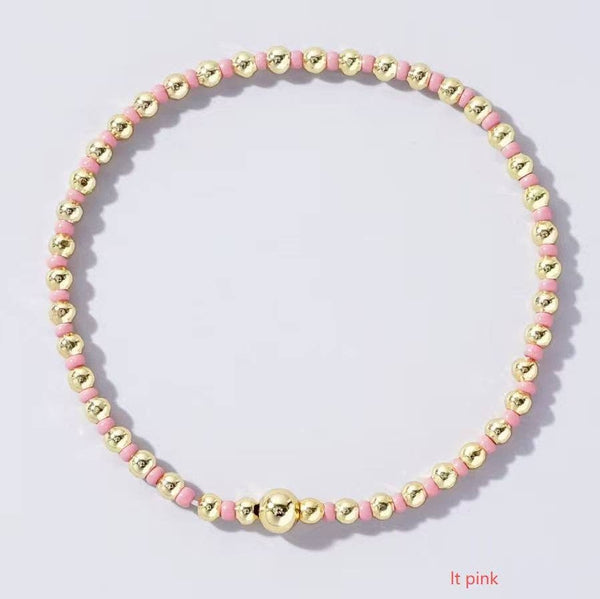 Boho Beaded Stretch Bracelet