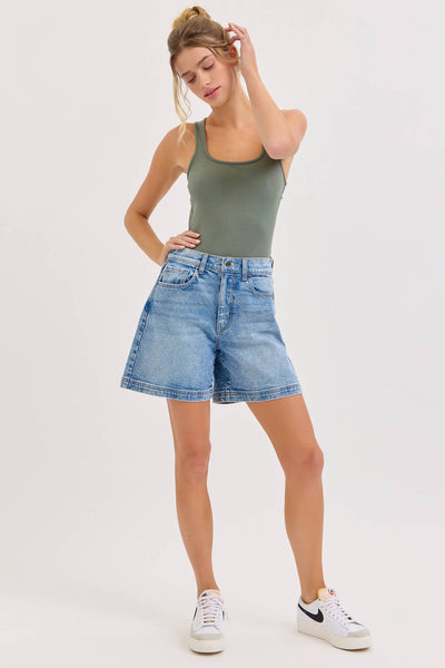 High Rise Midi Shorts by Cello