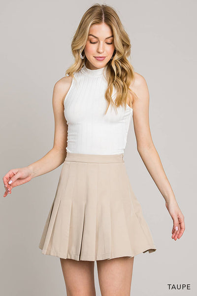 Pleat Detailed Skort