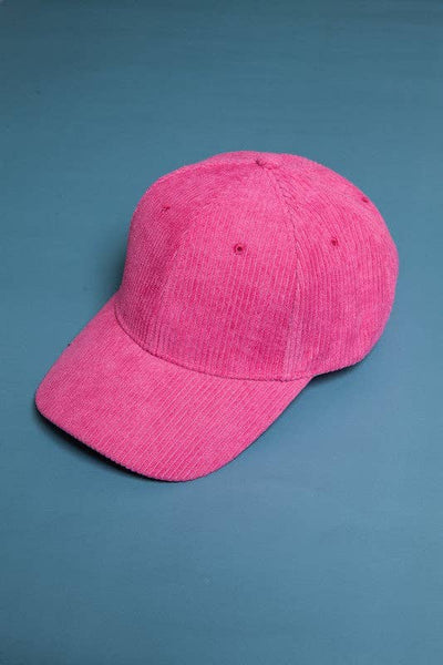 PLAIN CORDUROY BASEBALL CAP | 40CP016