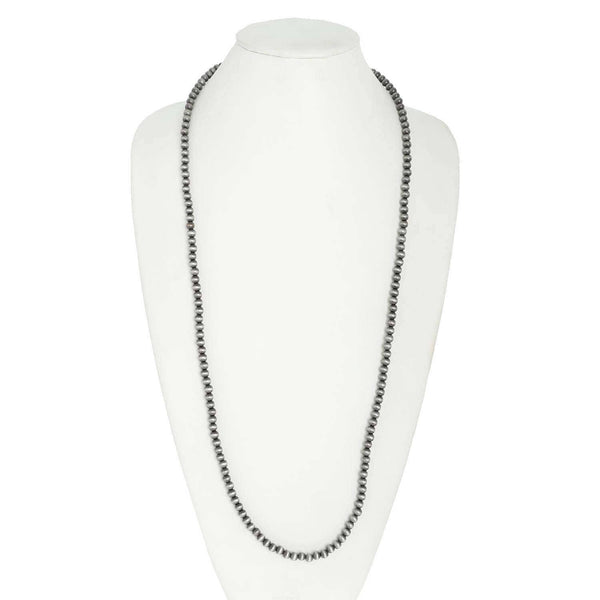 Western Navajo Pearl Beaded Long Necklace
