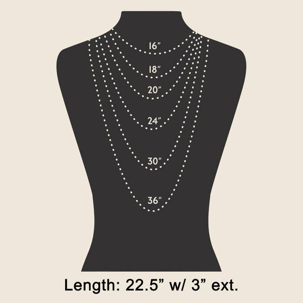 Hammered Ovals Long Chain Necklace in Silver