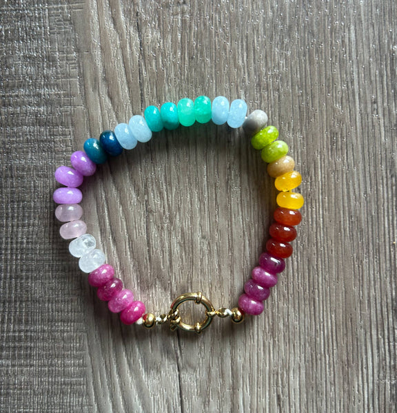 Natural Stone Multi Color Bracelet