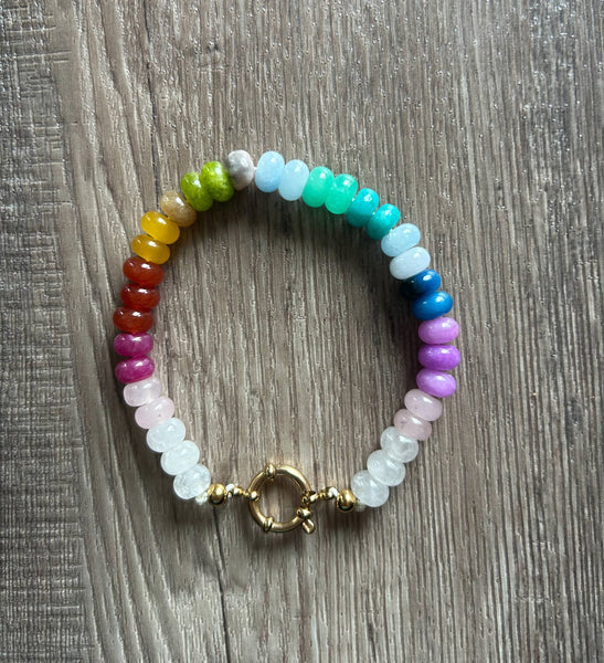 Natural Stone Multi Color Bracelet