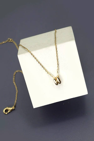 Mini Bubble Initial Necklace