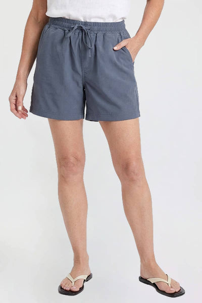 Resort Wear Shorts with Pockets in Denim Grey