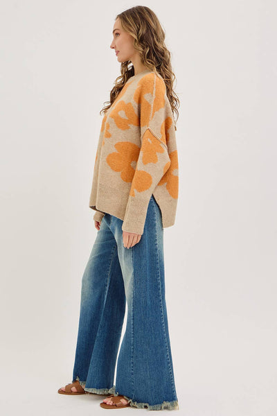 Mid Rise Wide Leg Frayed Hem Denim