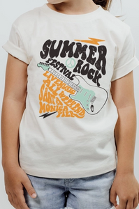 Tween Graphic Tee Summer Rock Festival Live Music