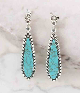 Turquoise Teardrop Earring