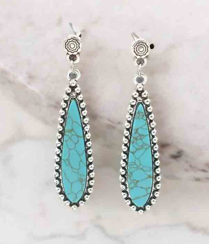 Turquoise Teardrop Earring