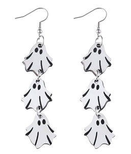 Ghost Wooden Earrings