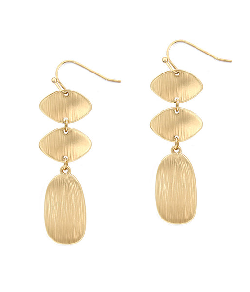 Muted Triple Link Earrings
