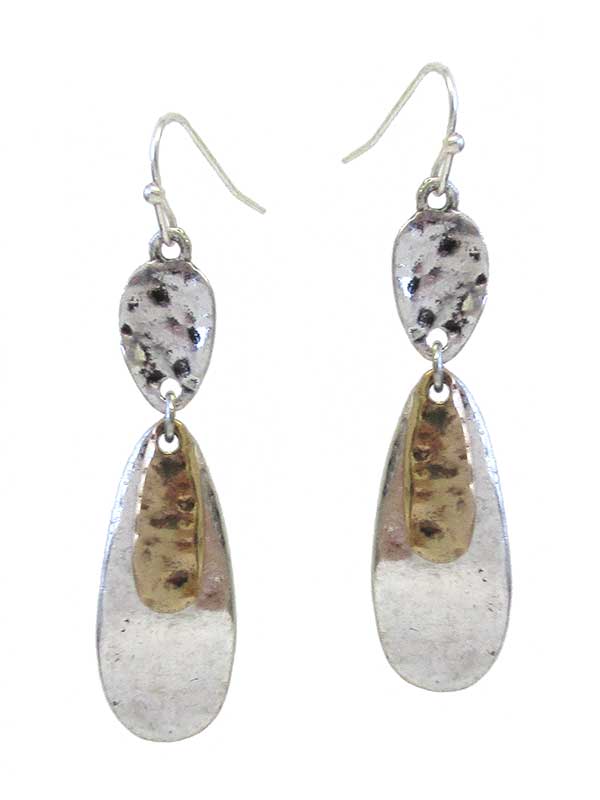 Triple Metal Bar Earrings