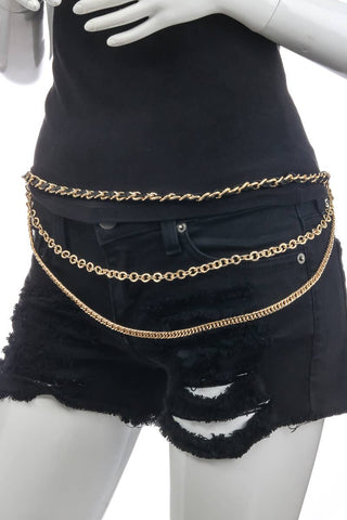 Assorted Layered Chain Weave Link Belt