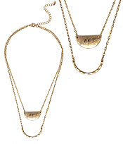 Half Moon Double Layer Necklace