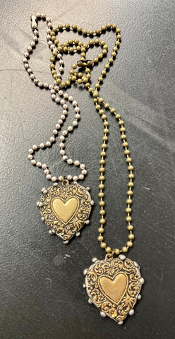 Art by Amy Two Toned Love Short Necklace