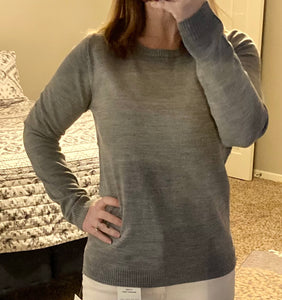 Crewneck Sweater in Heather Grey